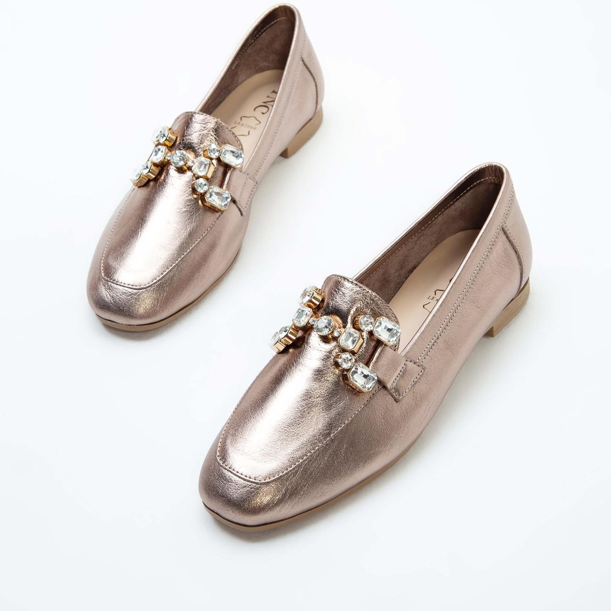 Tamer Tanca Kadın Hakiki Deri Antrasit Loafer Ayakkabı