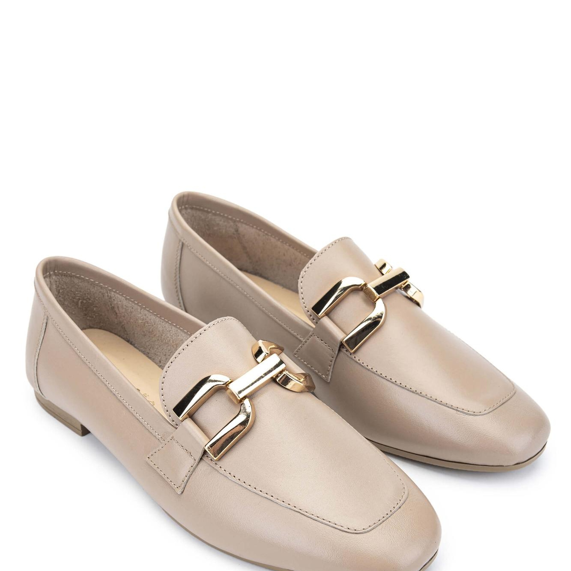 Tamer Tanca Kadın Hakiki Deri Vizon Loafer Ayakkabı