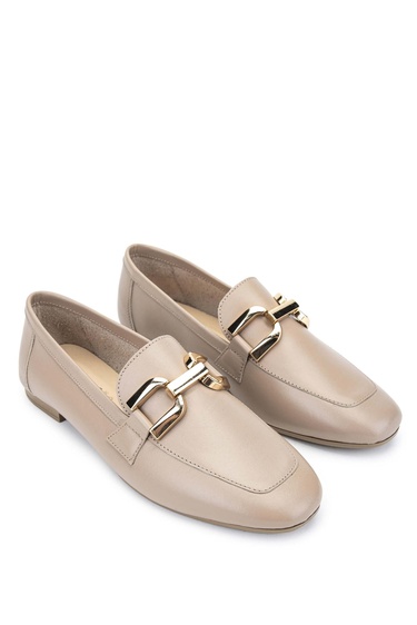  Tamer Tanca Kadın Hakiki Deri Vizon Loafer Ayakkabı