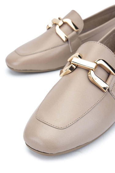  Tamer Tanca Kadın Hakiki Deri Vizon Loafer Ayakkabı