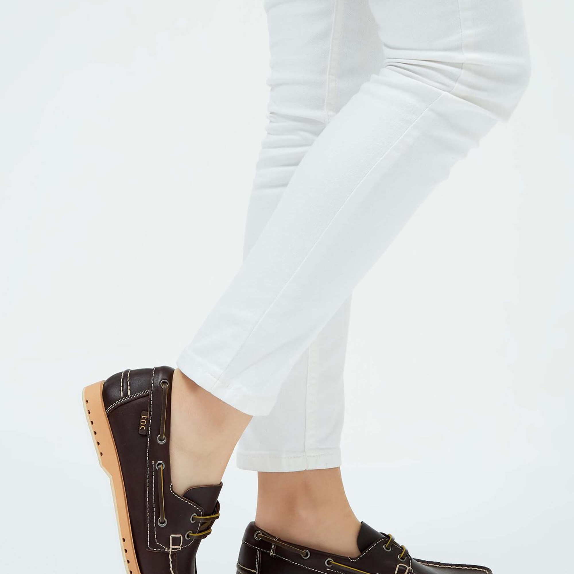 Tamer Tanca Kadın Hakiki Deri Kahverengi Loafer Ayakkabı