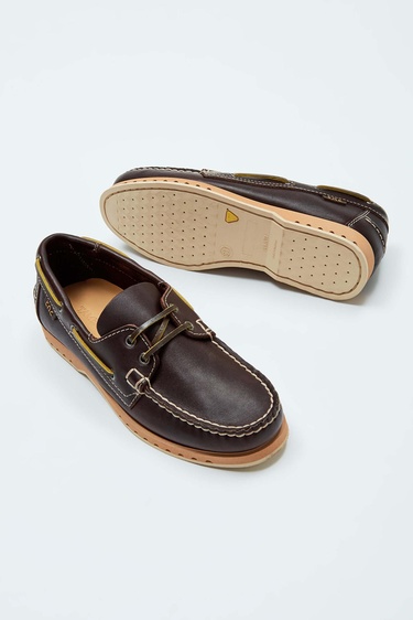  Tamer Tanca Kadın Hakiki Deri Kahverengi Loafer Ayakkabı