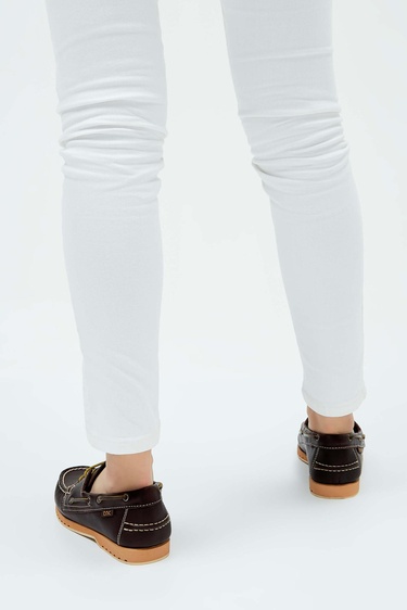  Tamer Tanca Kadın Hakiki Deri Kahverengi Loafer Ayakkabı