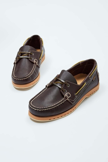  Tamer Tanca Kadın Hakiki Deri Kahverengi Loafer Ayakkabı