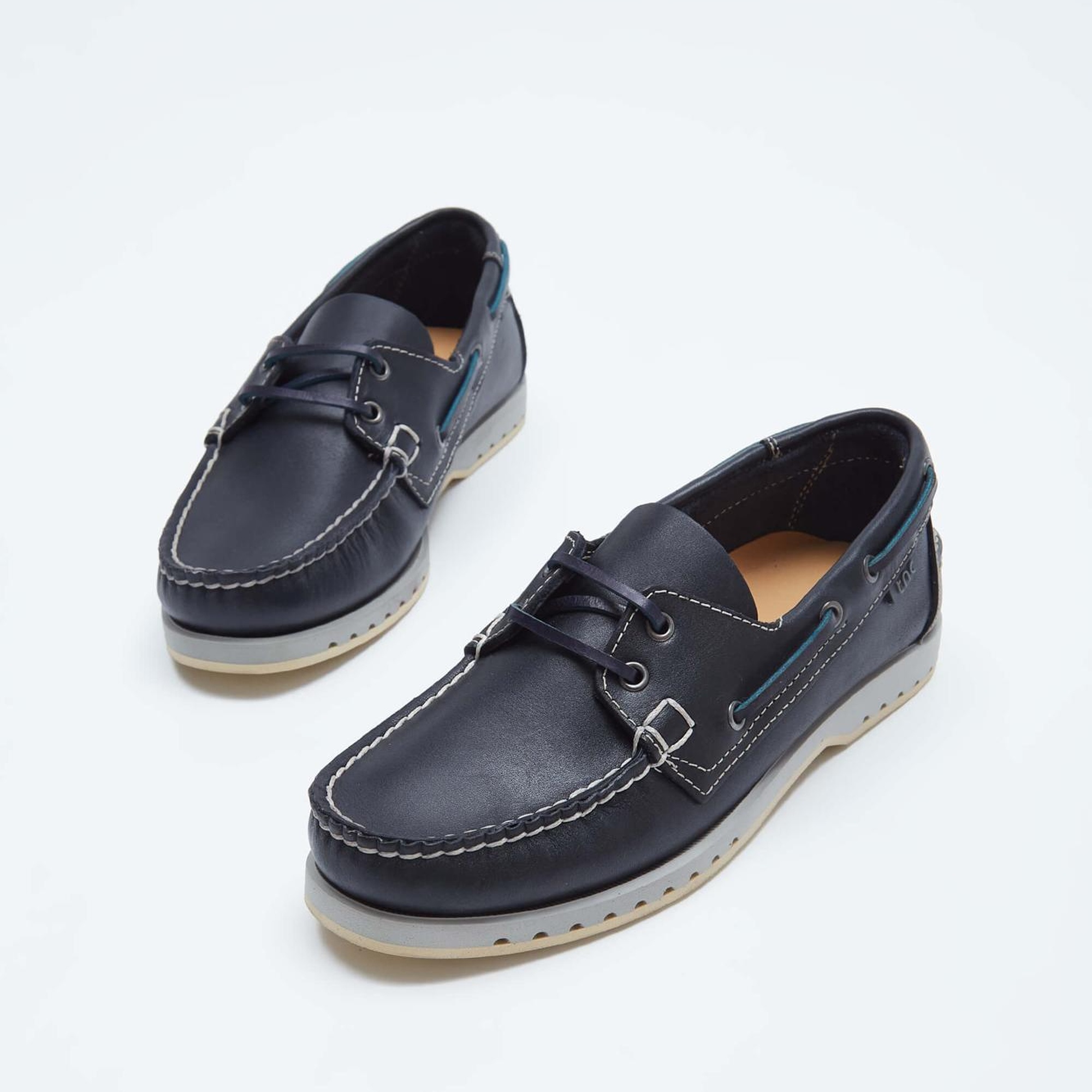 Tamer Tanca Kadın Hakiki Deri Lacivert Loafer Ayakkabı