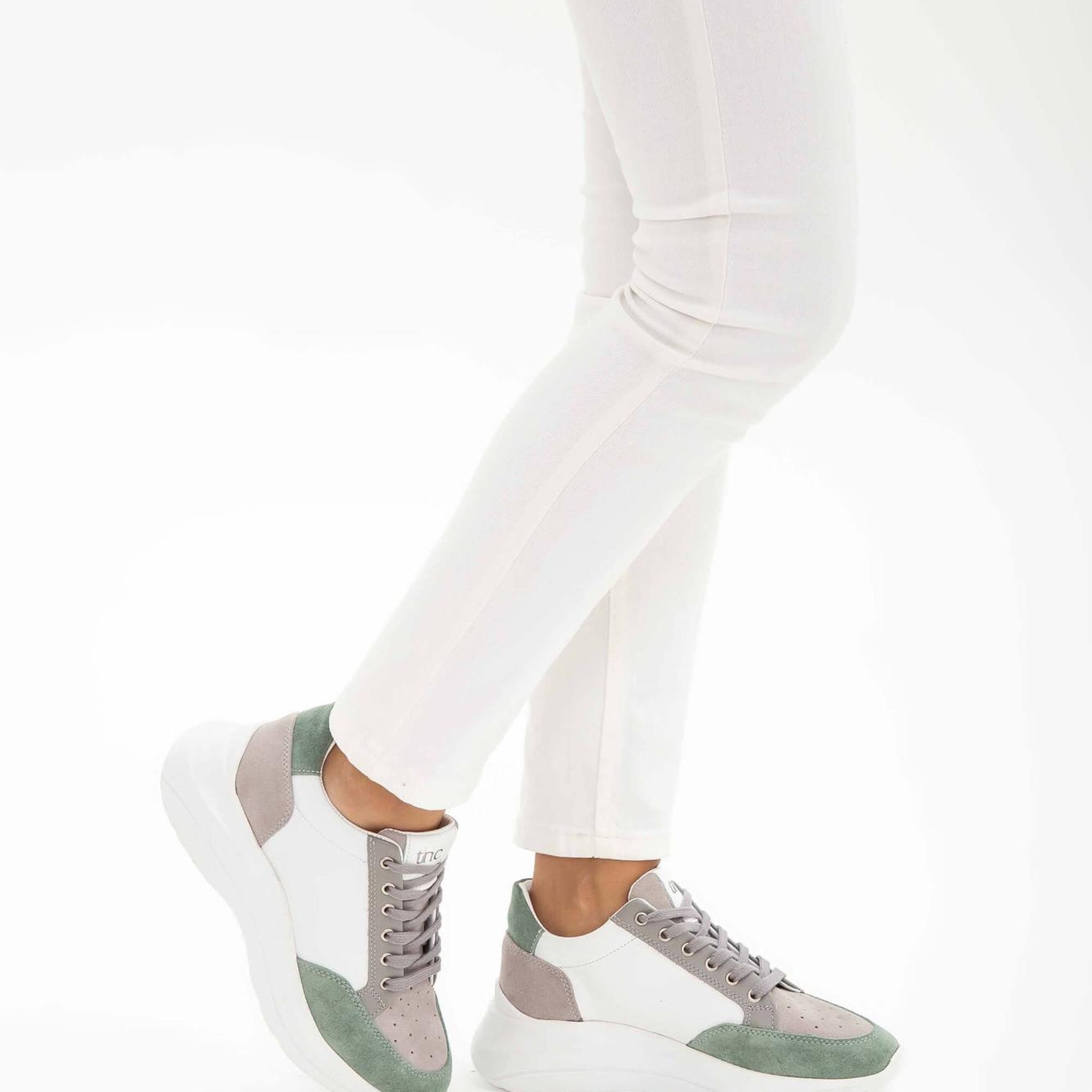 Tamer Tanca Kadın Hakiki Deri Beyaz Sneakers & Spor Ayakkabı