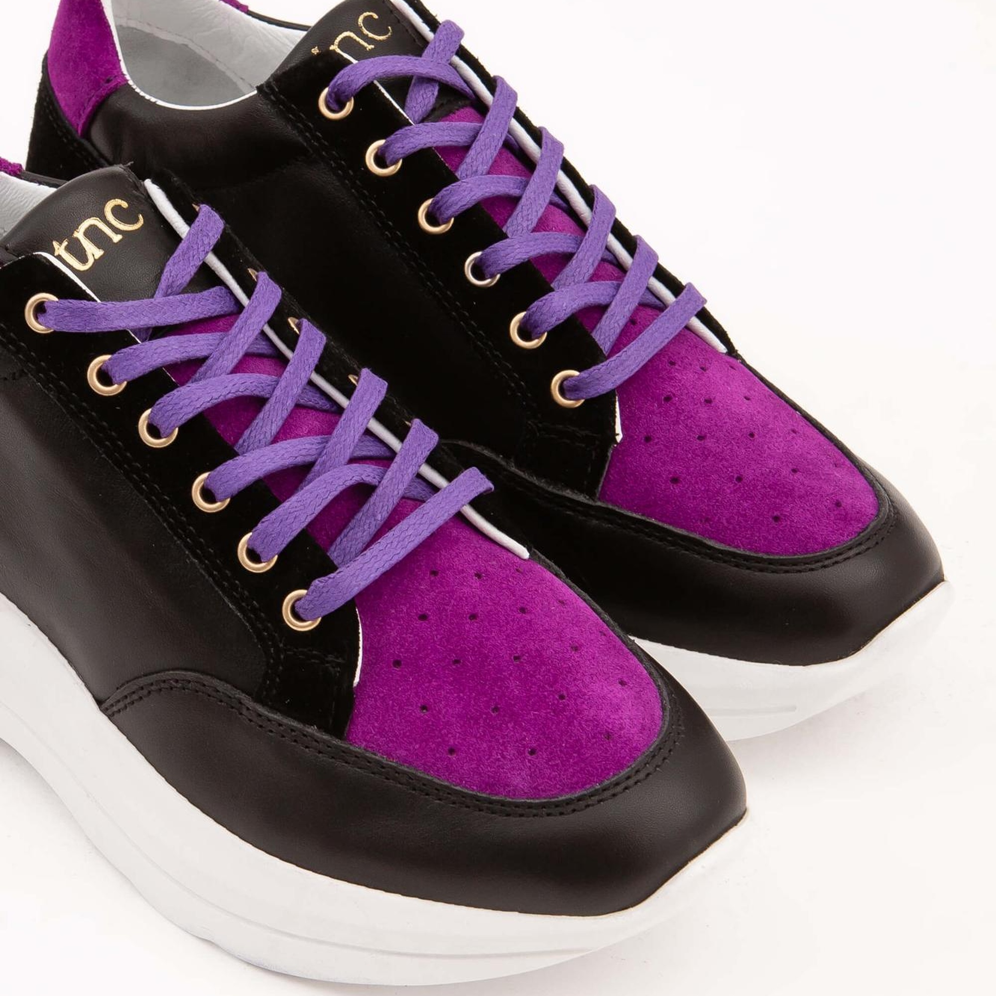 Tamer Tanca Kadın Hakiki Deri Siyah Sneakers & Spor Ayakkabı