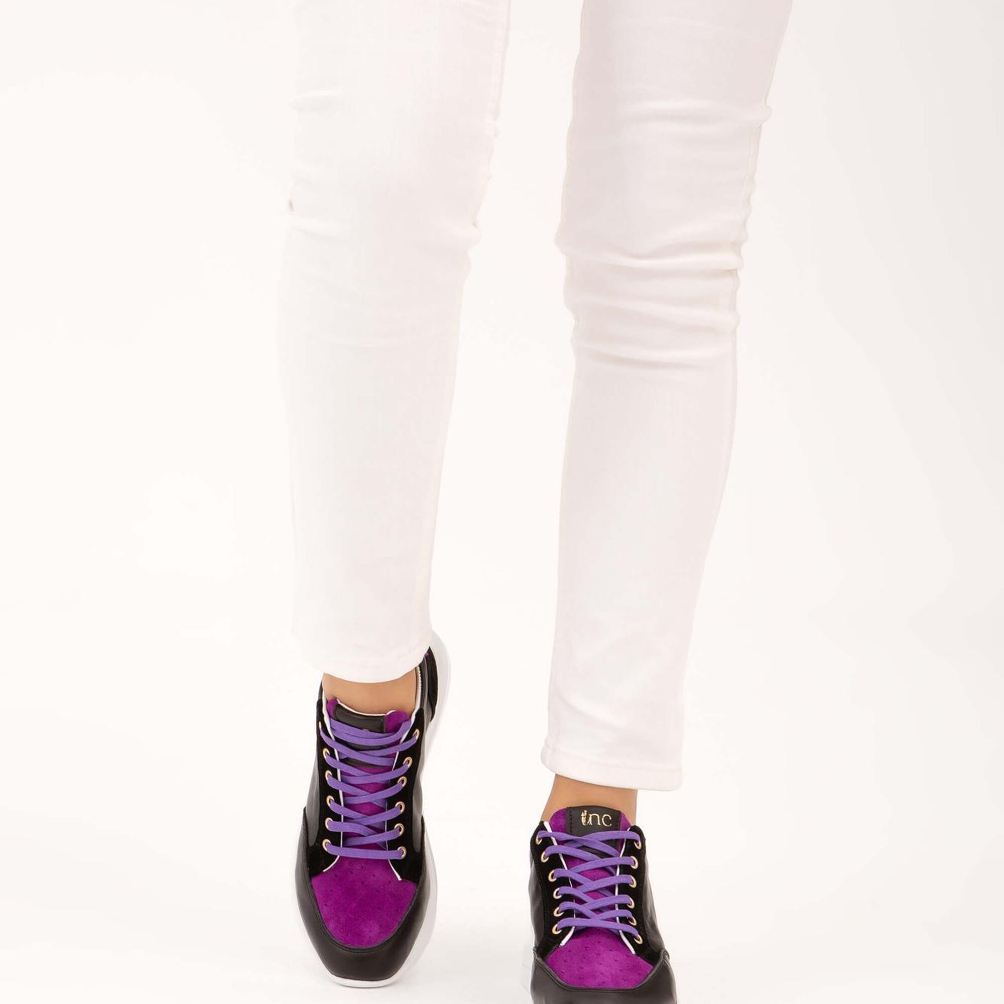 Tamer Tanca Kadın Hakiki Deri Siyah Sneakers & Spor Ayakkabı