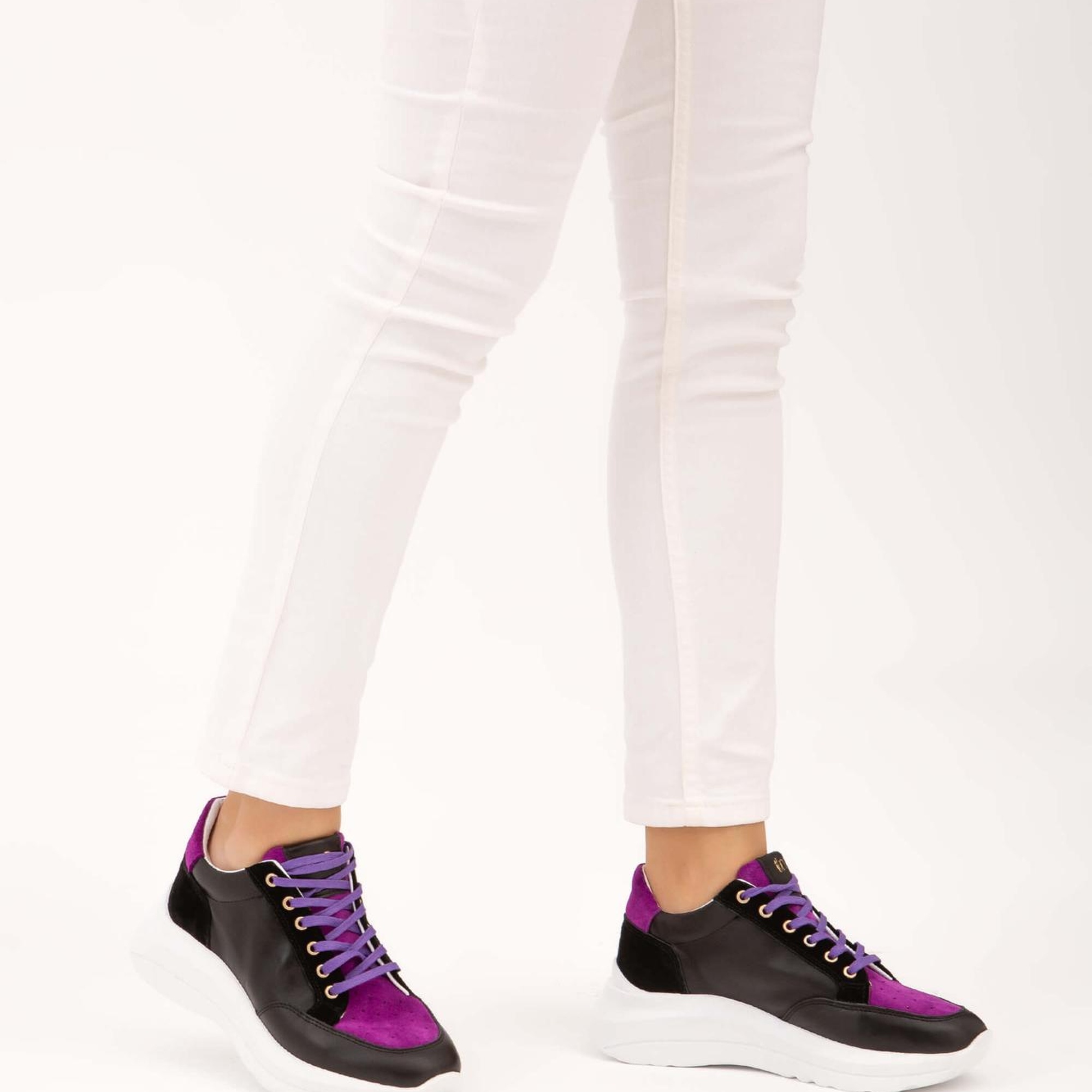 Tamer Tanca Kadın Hakiki Deri Siyah Sneakers & Spor Ayakkabı