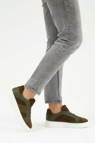  Tamer Tanca Kadın Vegan Haki Sneakers & Spor Ayakkabı