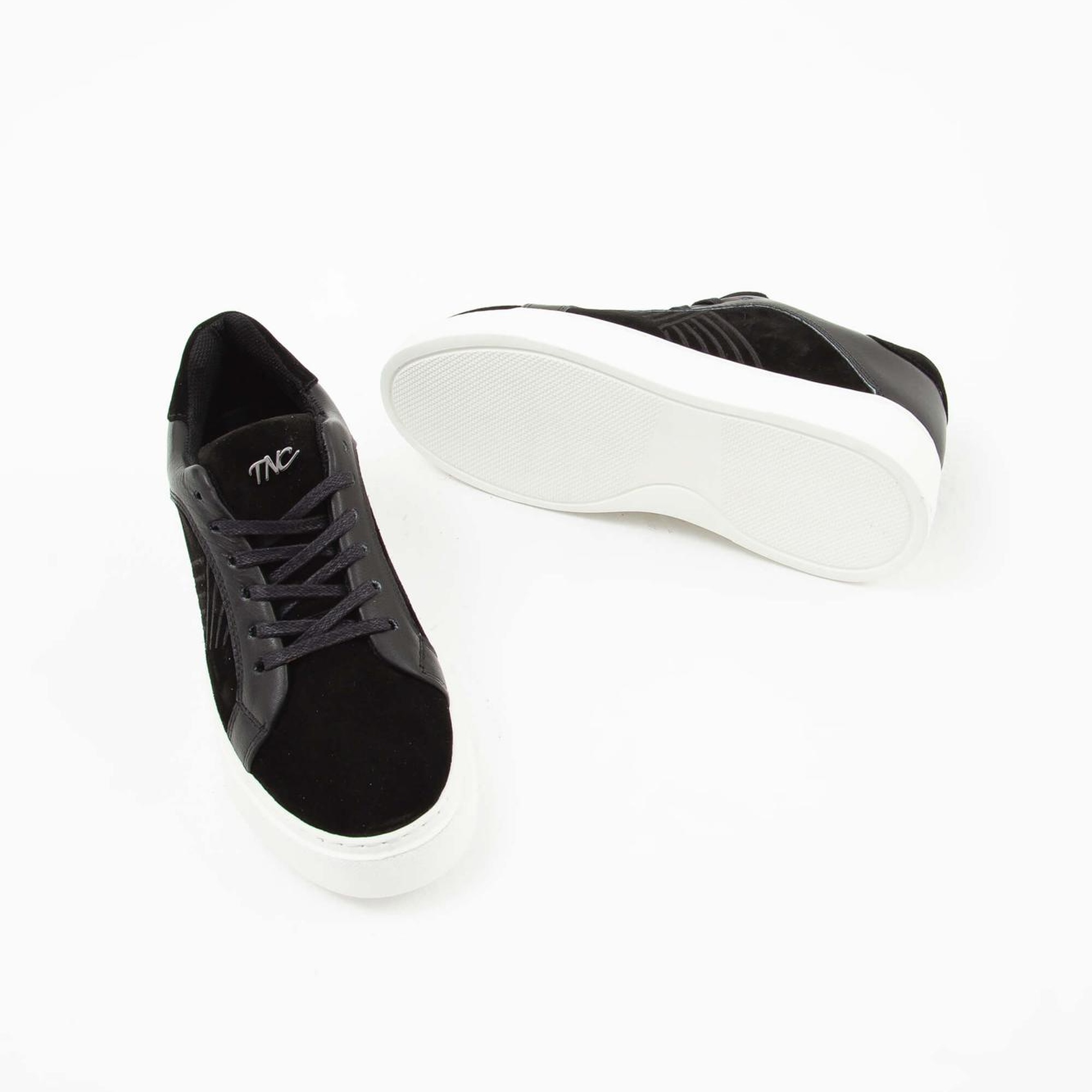 Tamer Tanca Kadın Vegan Siyah Sneakers & Spor Ayakkabı