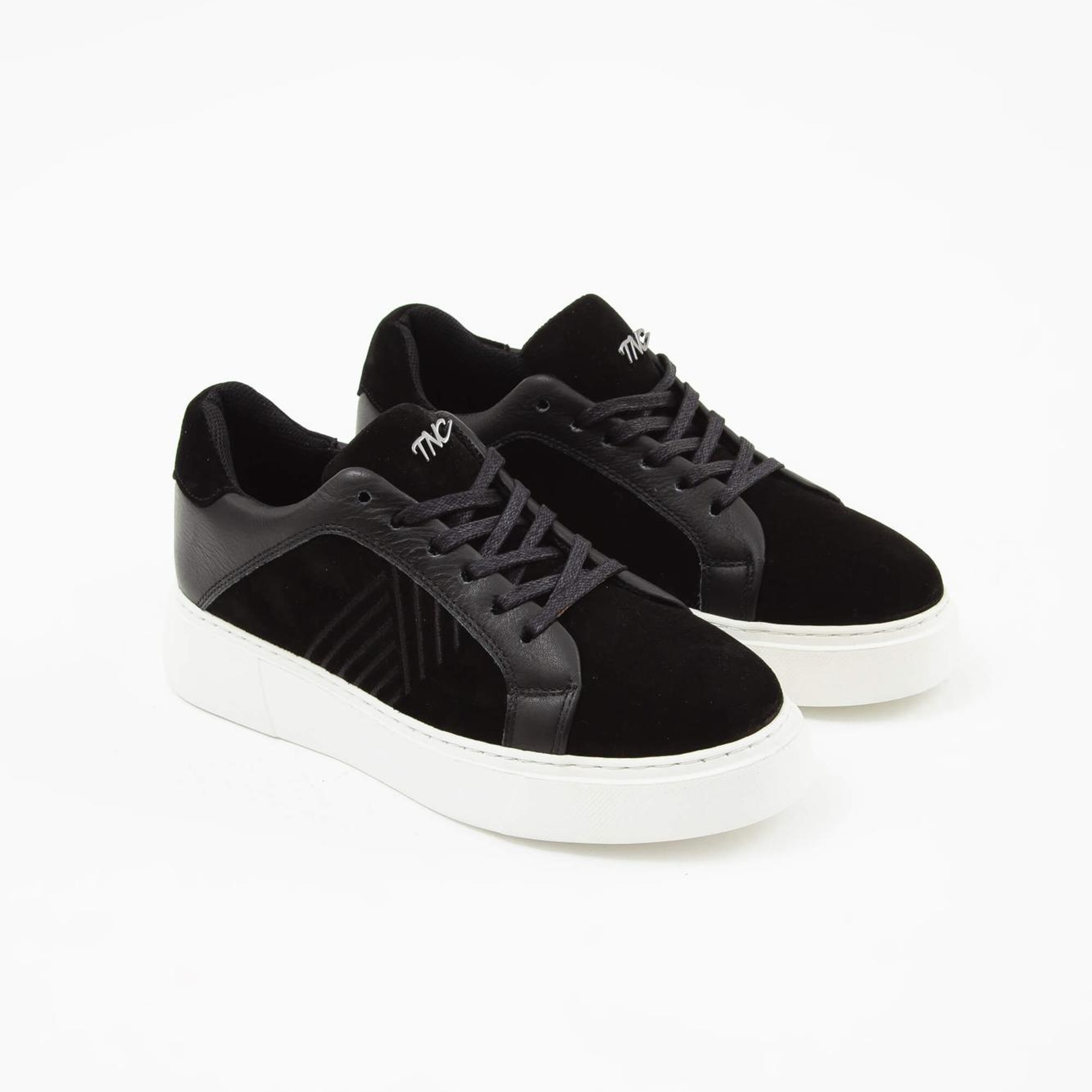 Tamer Tanca Kadın Vegan Siyah Sneakers & Spor Ayakkabı