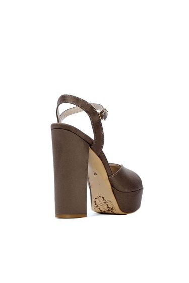  Tamer Tanca Kadın Vegan Bej Abiye Ayakkabı
