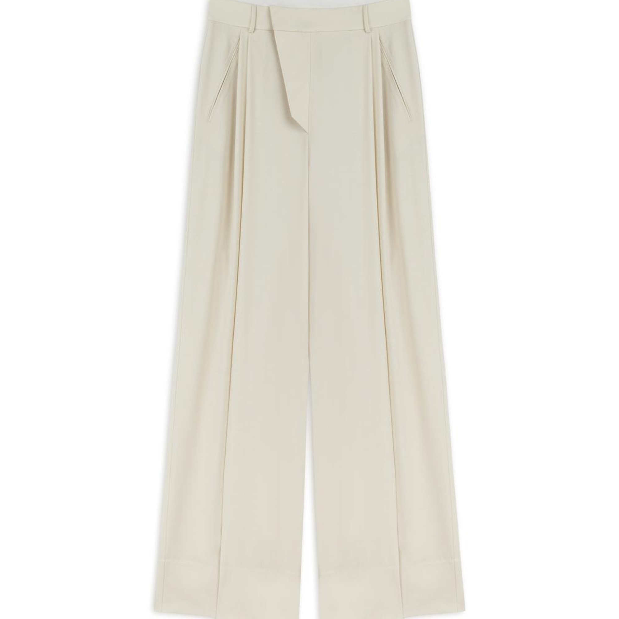 Asimetrik Pat Detaylı Pantolon