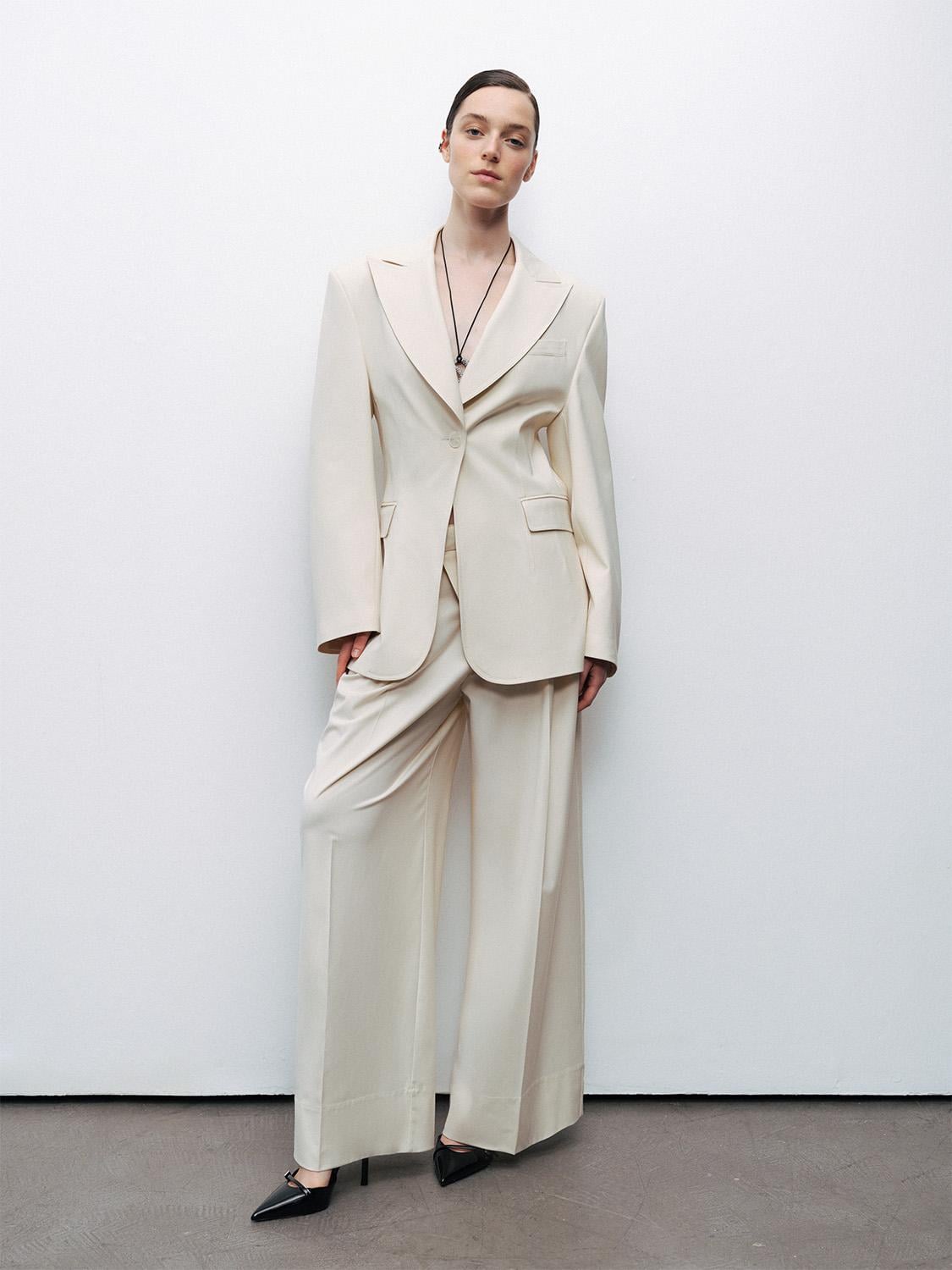  Asimetrik Pat Detaylı Pantolon