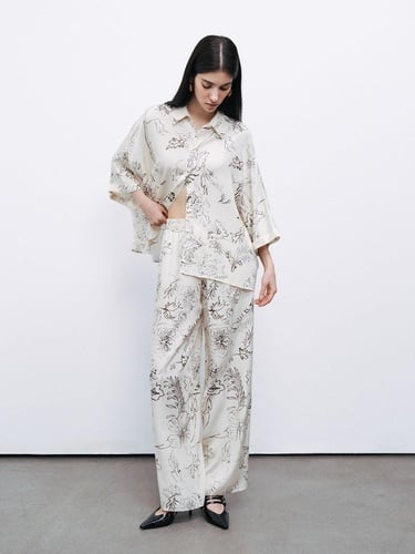  Desenli Jakarlı Pantolon