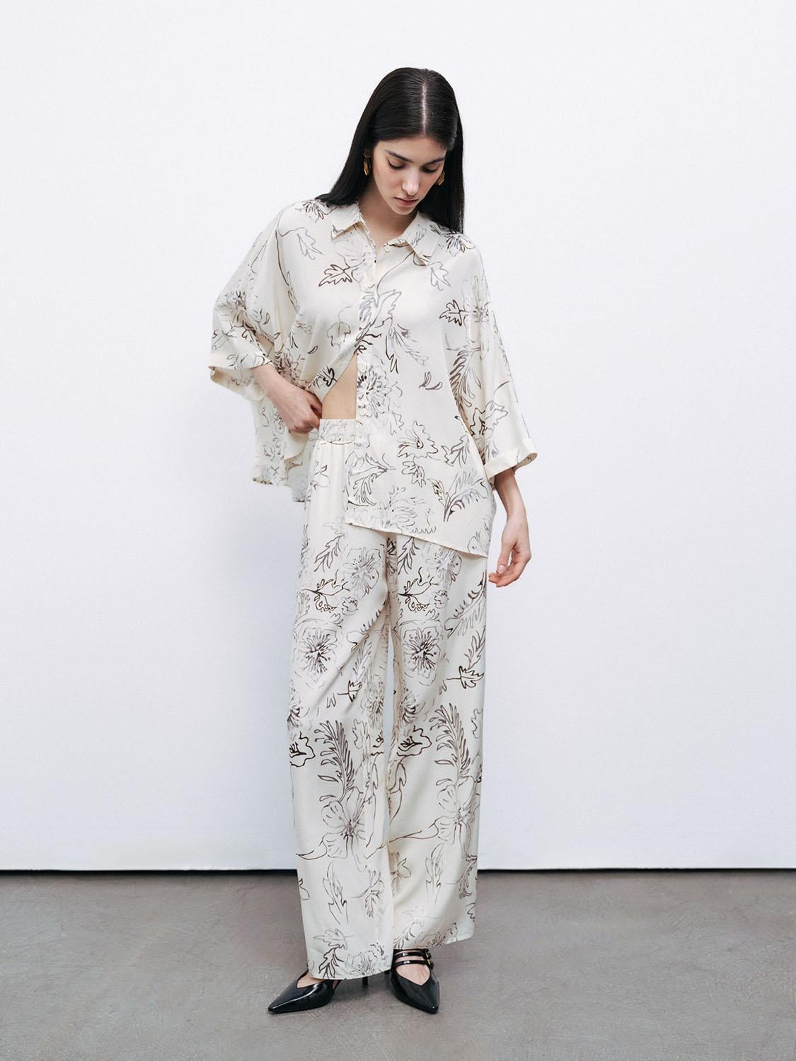  Desenli Jakarlı Pantolon