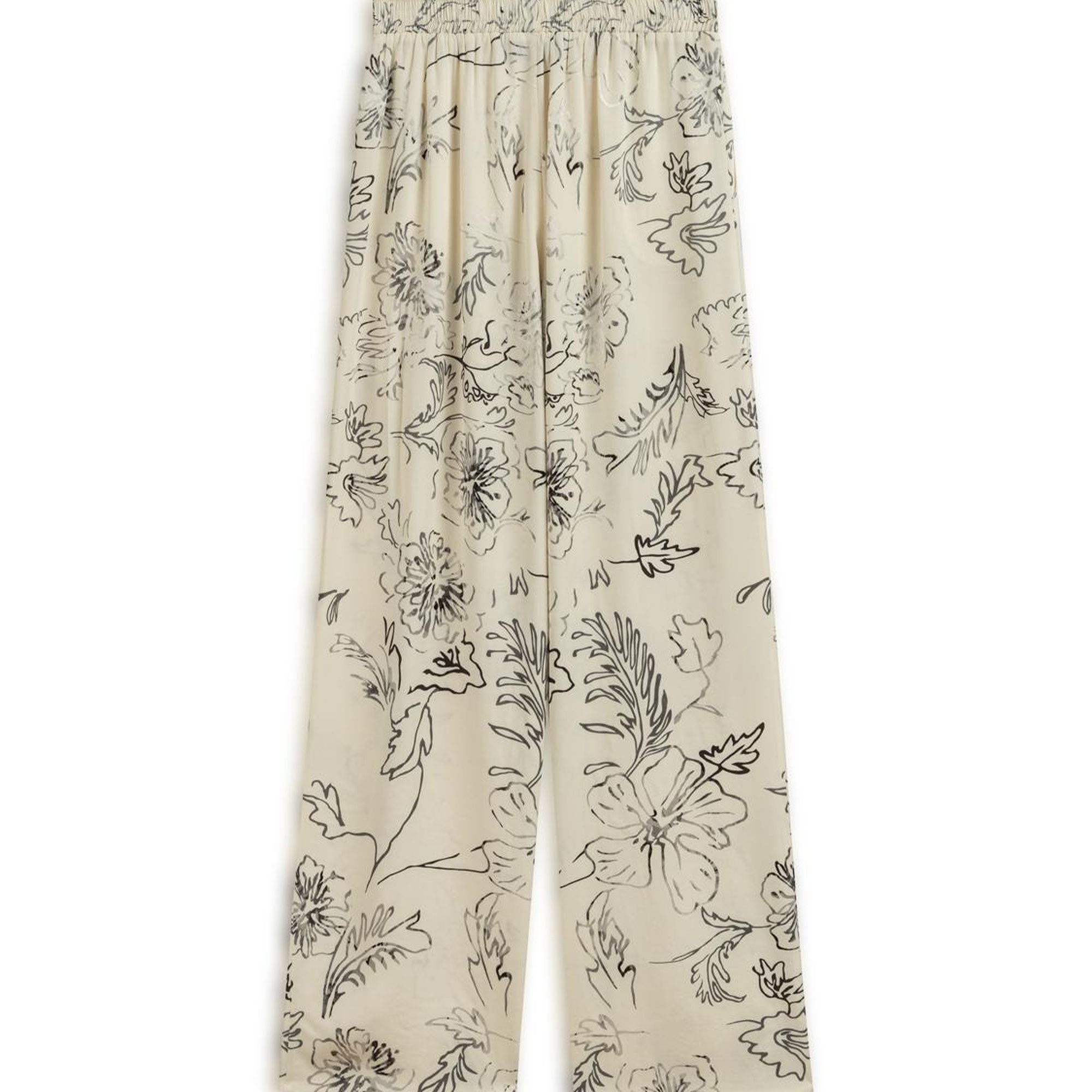 Desenli Jakarlı Pantolon