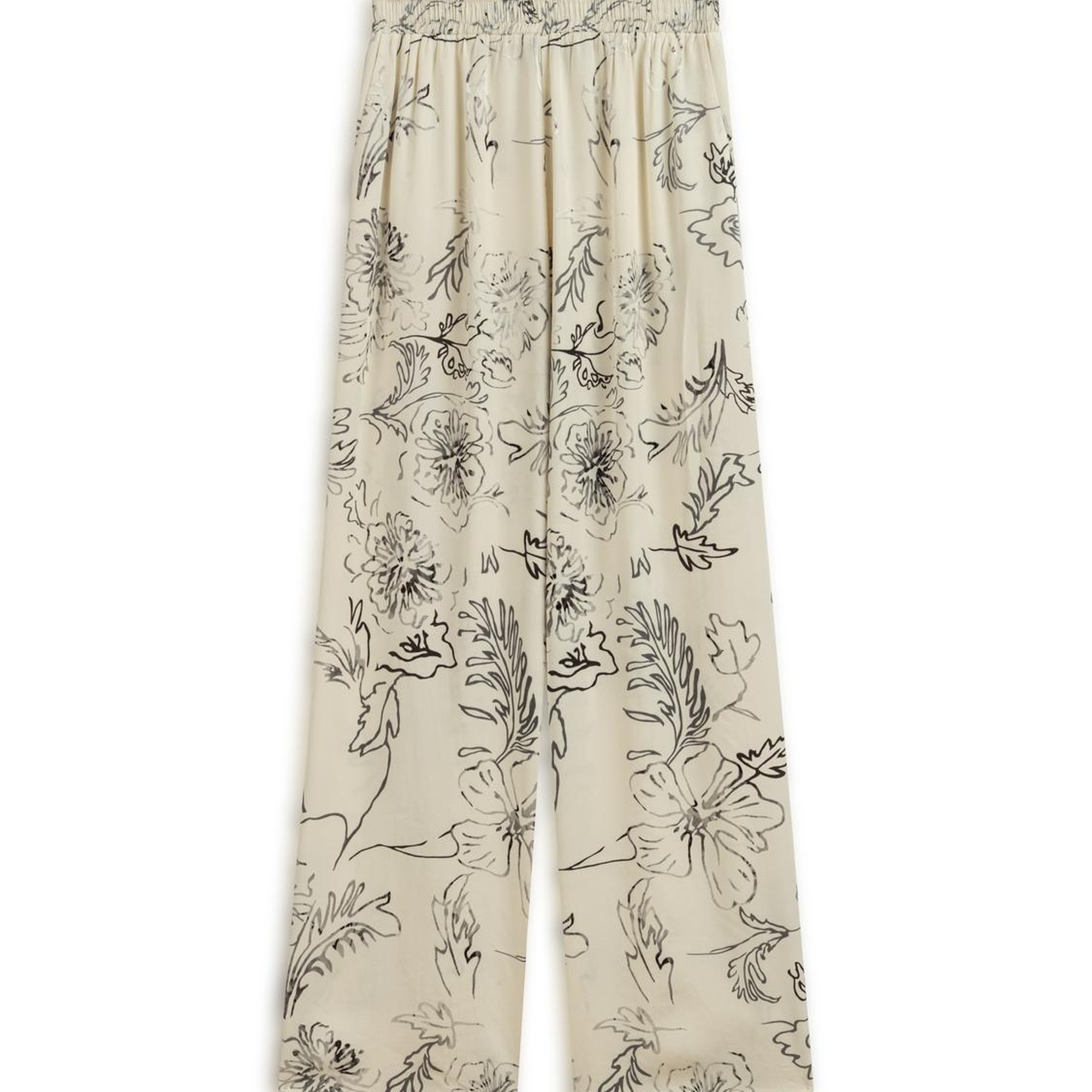 Desenli Jakarlı Pantolon