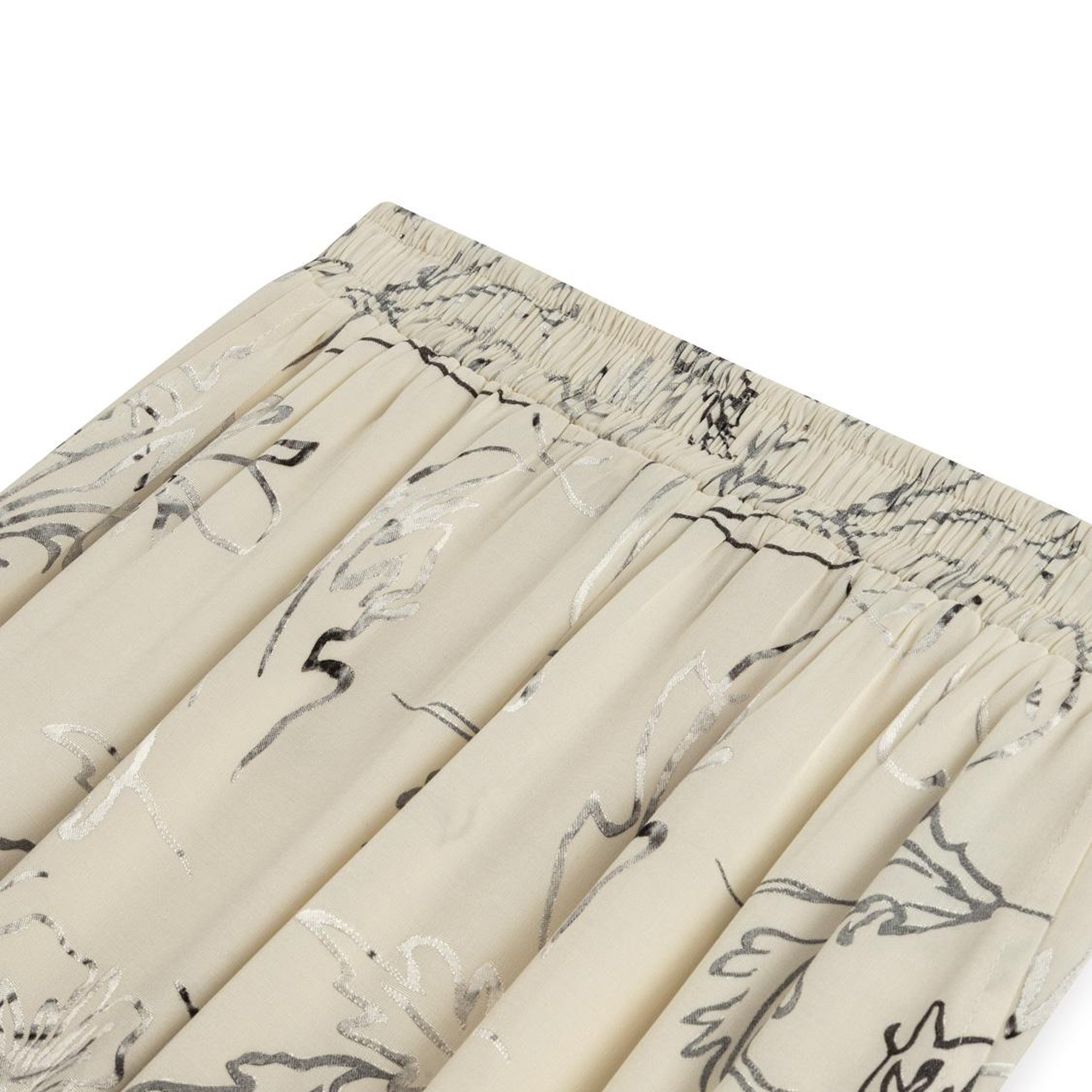 Desenli Jakarlı Pantolon