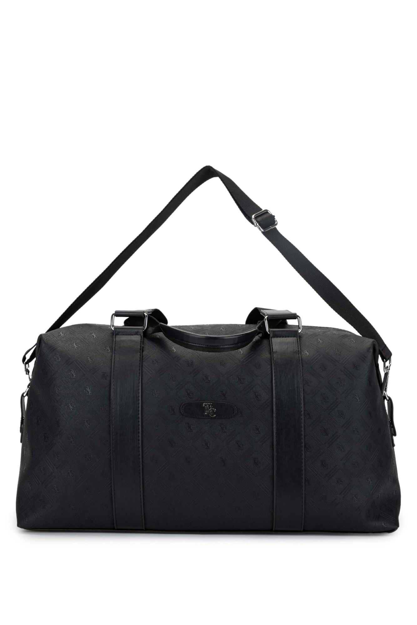  Tamer Tanca Kadın Vegan Siyah El Valizi Çanta