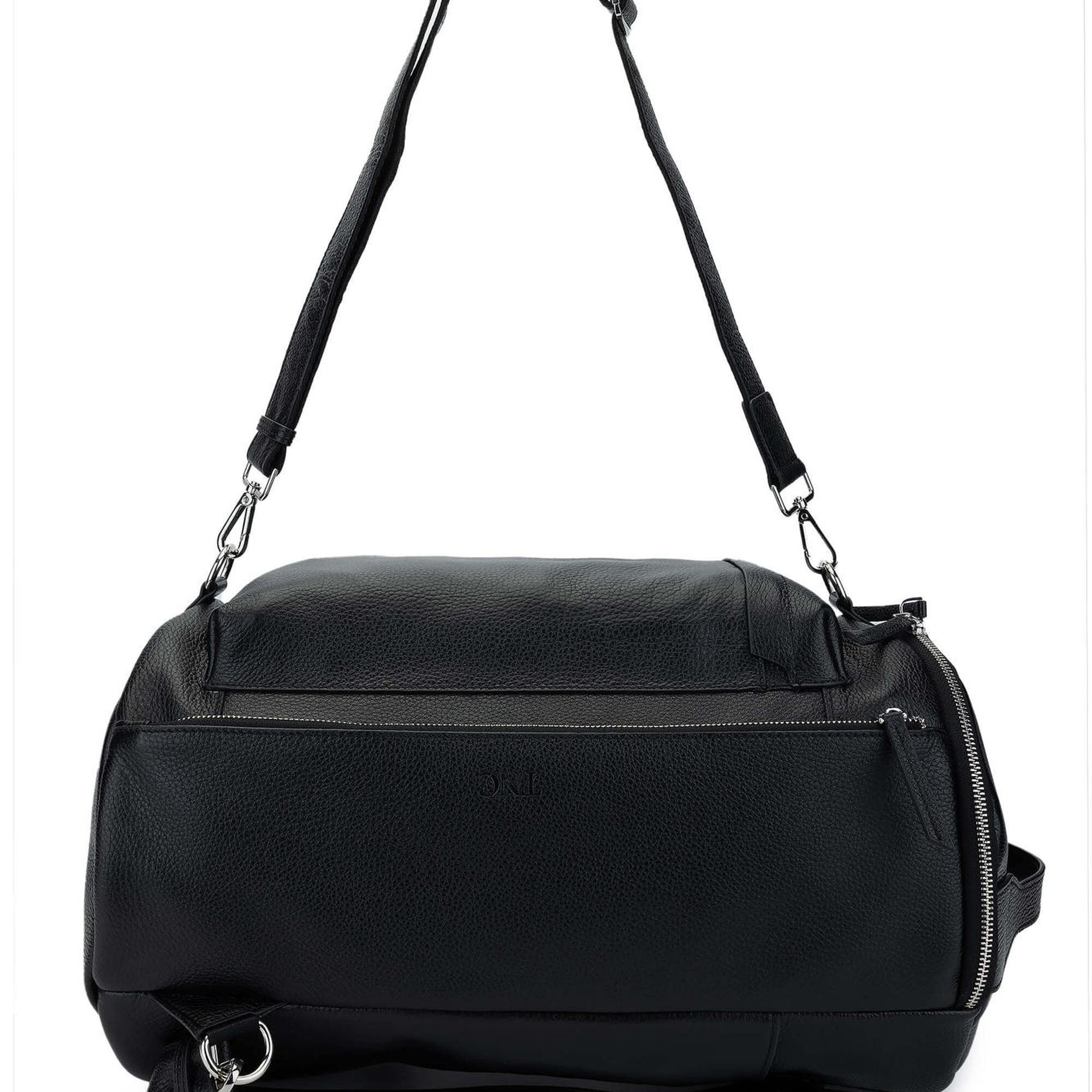 Tamer Tanca Kadın Hakiki Deri Siyah Floter Spor Çanta