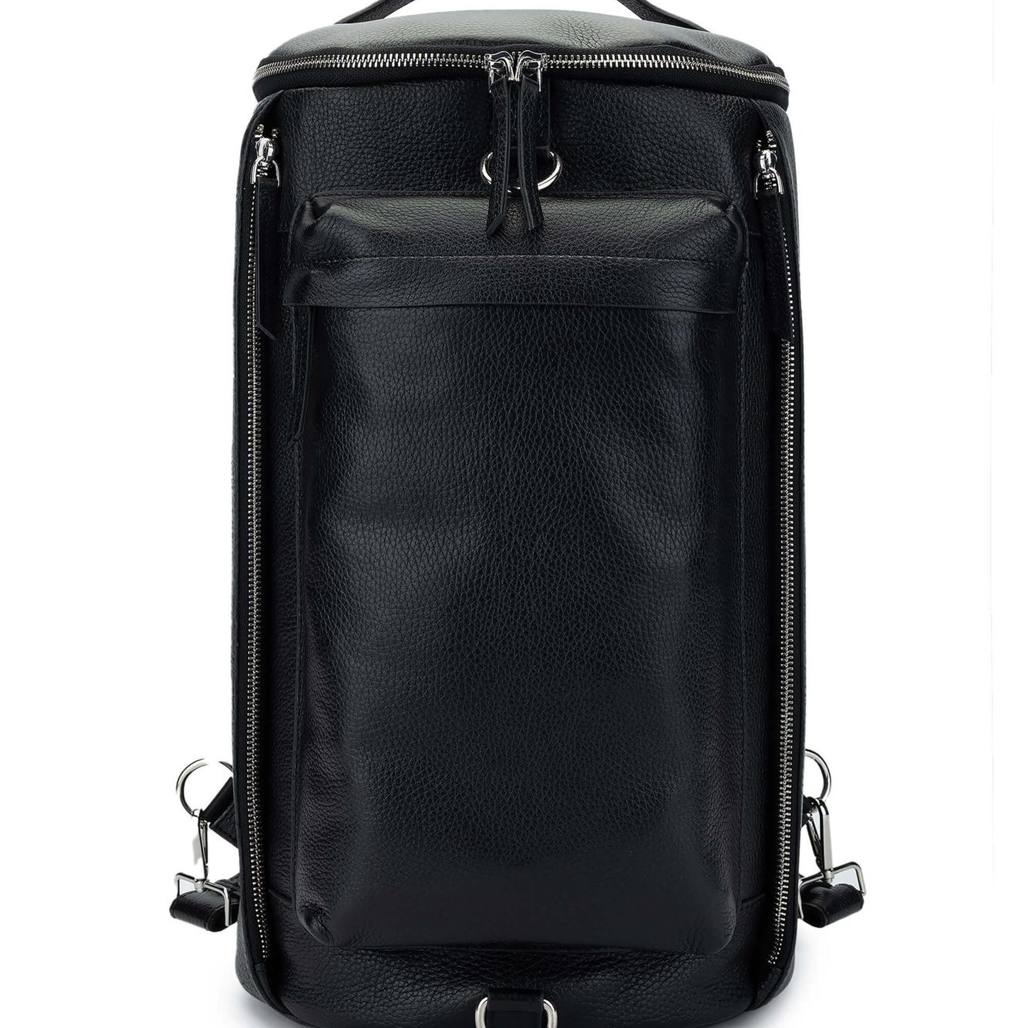 Tamer Tanca Kadın Hakiki Deri Siyah Floter Spor Çanta