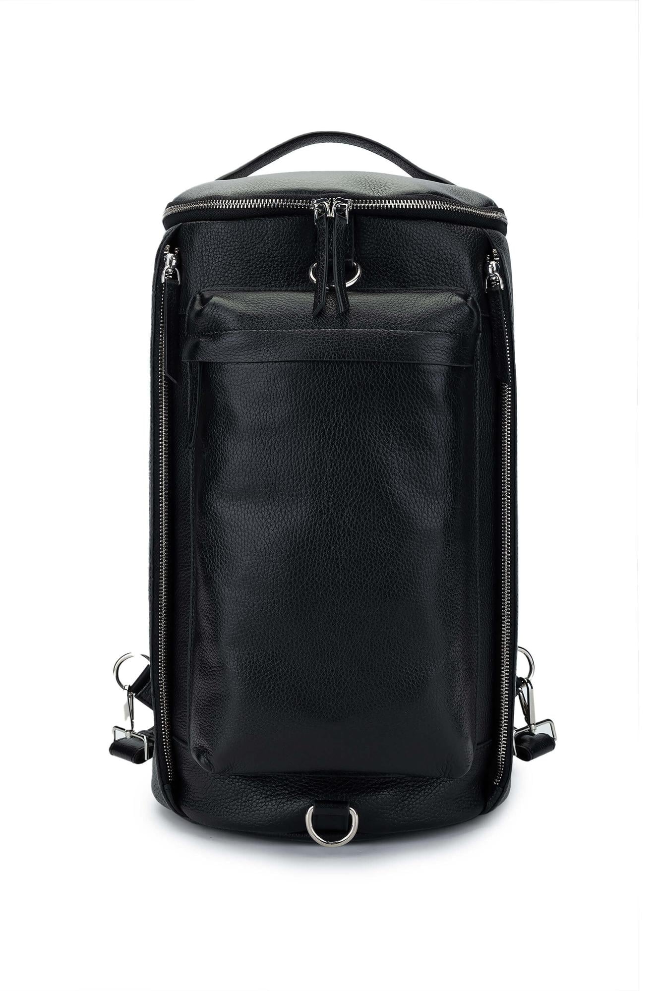  Tamer Tanca Kadın Hakiki Deri Siyah Floter Spor Çanta