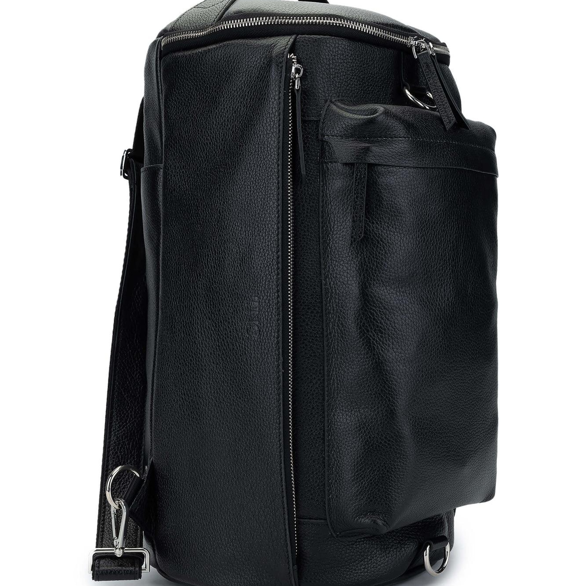 Tamer Tanca Kadın Hakiki Deri Siyah Floter Spor Çanta