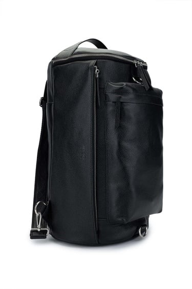  Tamer Tanca Kadın Hakiki Deri Siyah Floter Spor Çanta