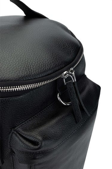  Tamer Tanca Kadın Hakiki Deri Siyah Floter Spor Çanta