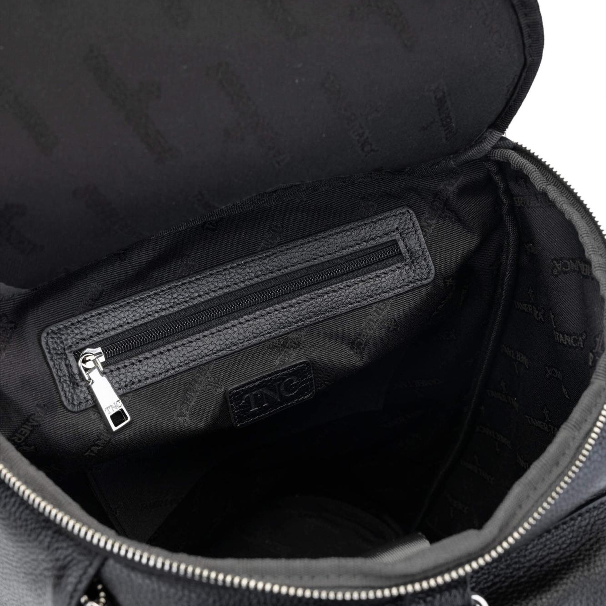 Tamer Tanca Kadın Hakiki Deri Siyah Floter Spor Çanta