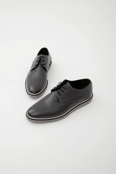  Tamer Tanca Erkek Hakiki Deri Gri Casual Ayakkabı