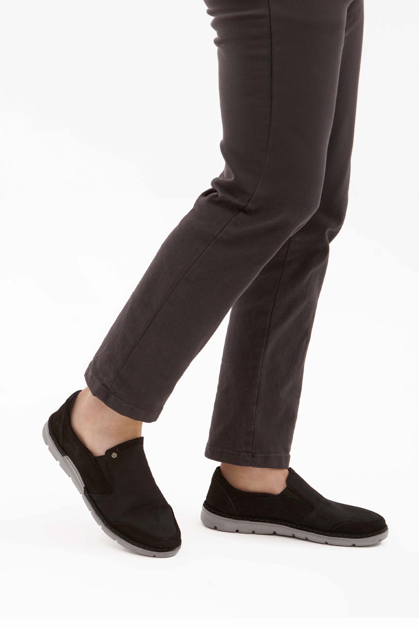 Tamer Tanca Tamer Tanca Erkek Hakiki Deri Siyah Nubuk Casual Ayakkabı | FashFed Siyah - 4. görsel