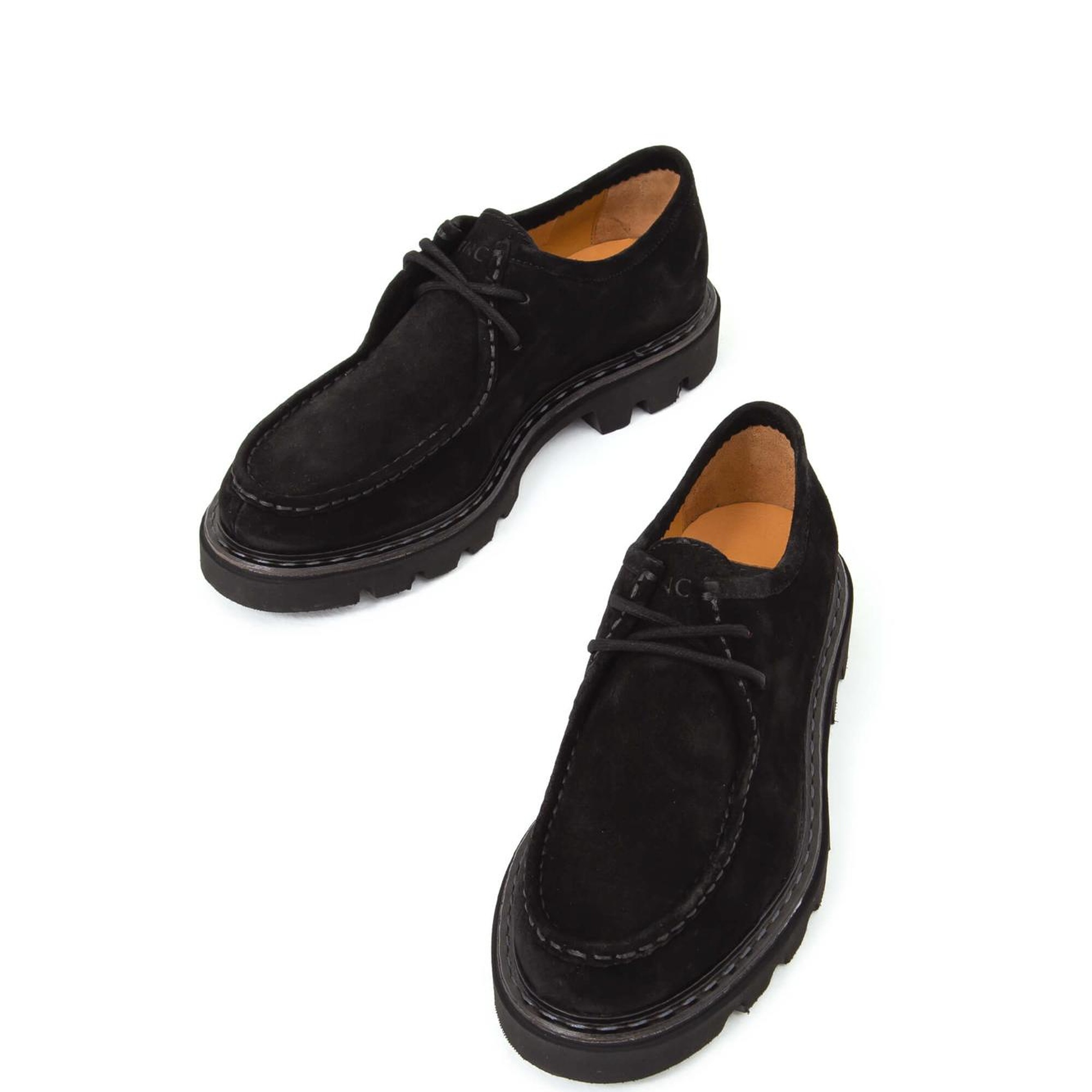 Tamer Tanca Erkek Hakiki Deri Siyah Süet Casual Ayakkabı