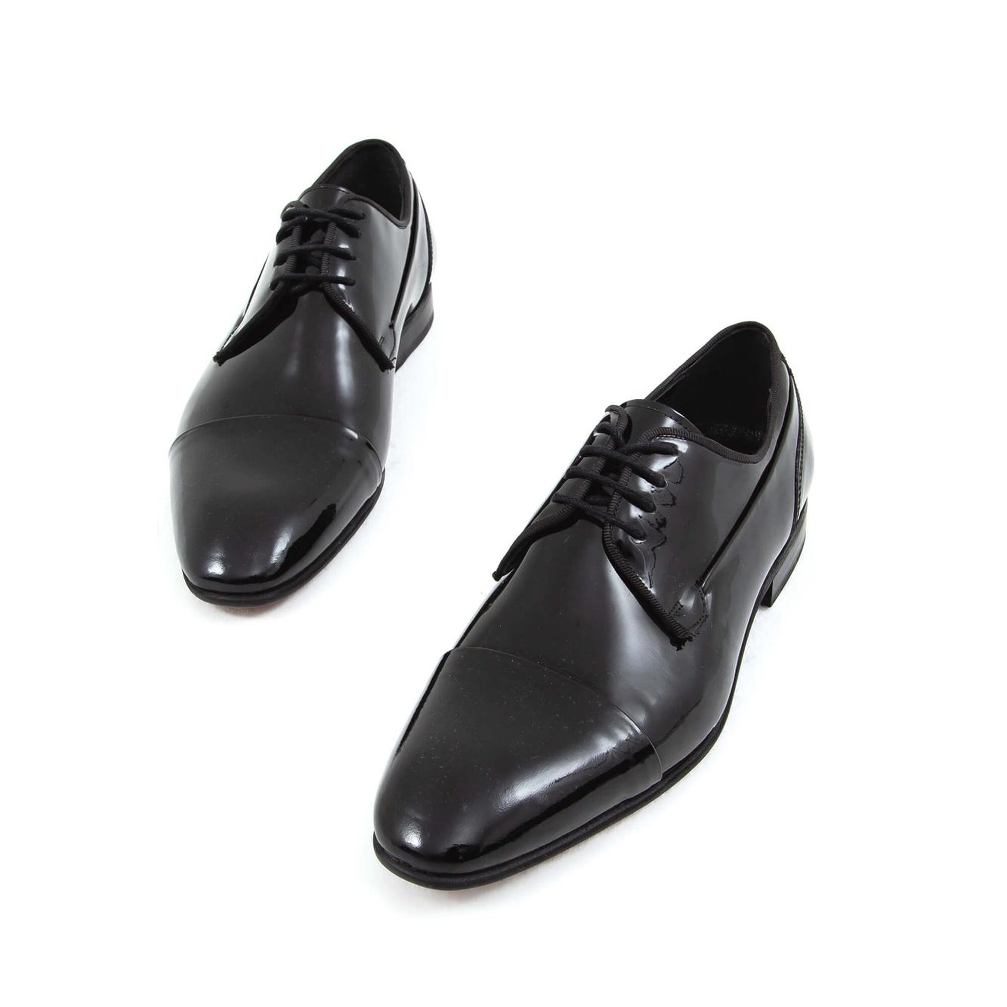 Tamer Tanca Erkek Hakiki Deri Siyah Rugan Klasik Ayakkabı