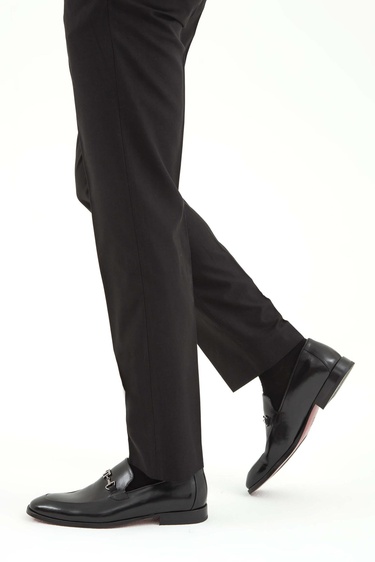  Tamer Tanca Erkek Hakiki Deri Siyah Klasik Ayakkabı