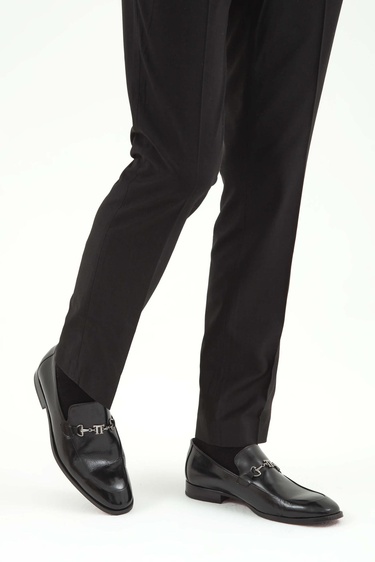  Tamer Tanca Erkek Hakiki Deri Siyah Klasik Ayakkabı