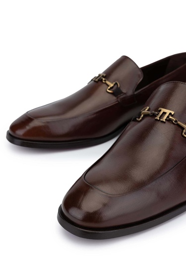  Tamer Tanca Erkek Hakiki Deri Taba Bufalo Klasik Ayakkabı