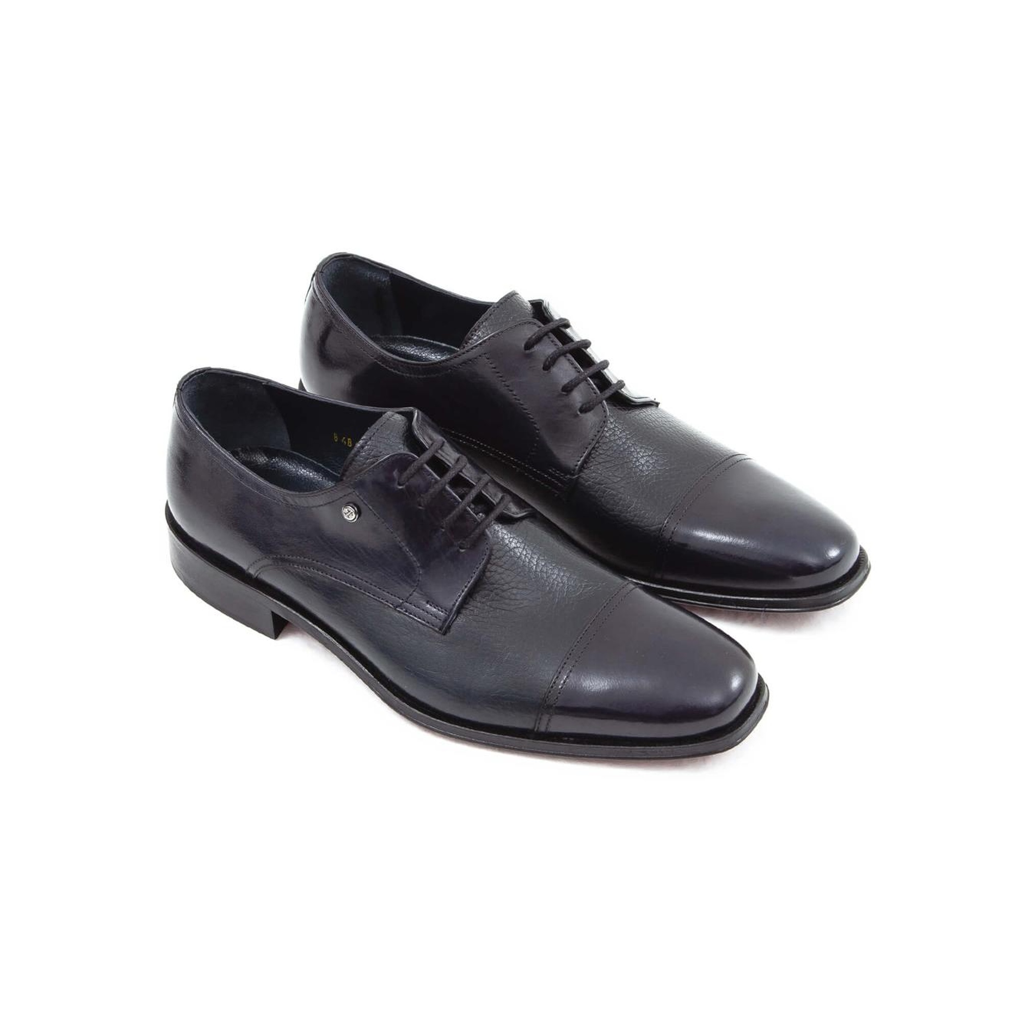 Tamer Tanca Erkek Hakiki Deri Lacivert Klasik Ayakkabı