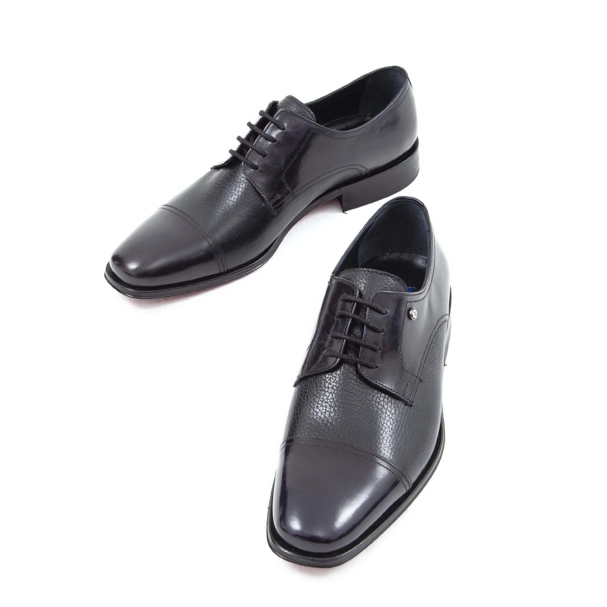 Tamer Tanca Erkek Hakiki Deri Lacivert Klasik Ayakkabı