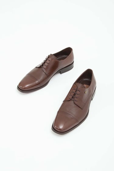  Tamer Tanca Erkek Hakiki Deri Taba Bufalo Klasik Ayakkabı