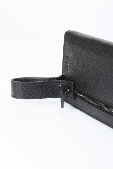  Tamer Tanca Erkek Hakiki Deri Siyah Floter El Çantası