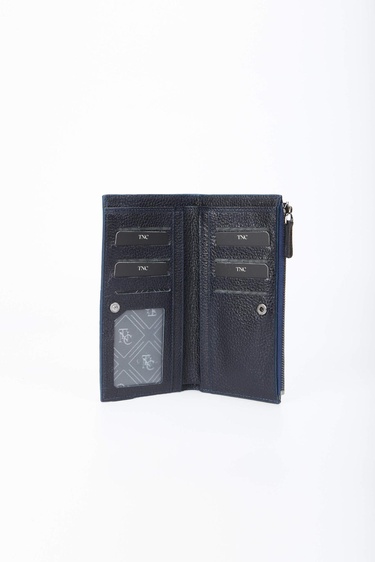  Tamer Tanca Erkek Hakiki Deri Lacivert El Çantası