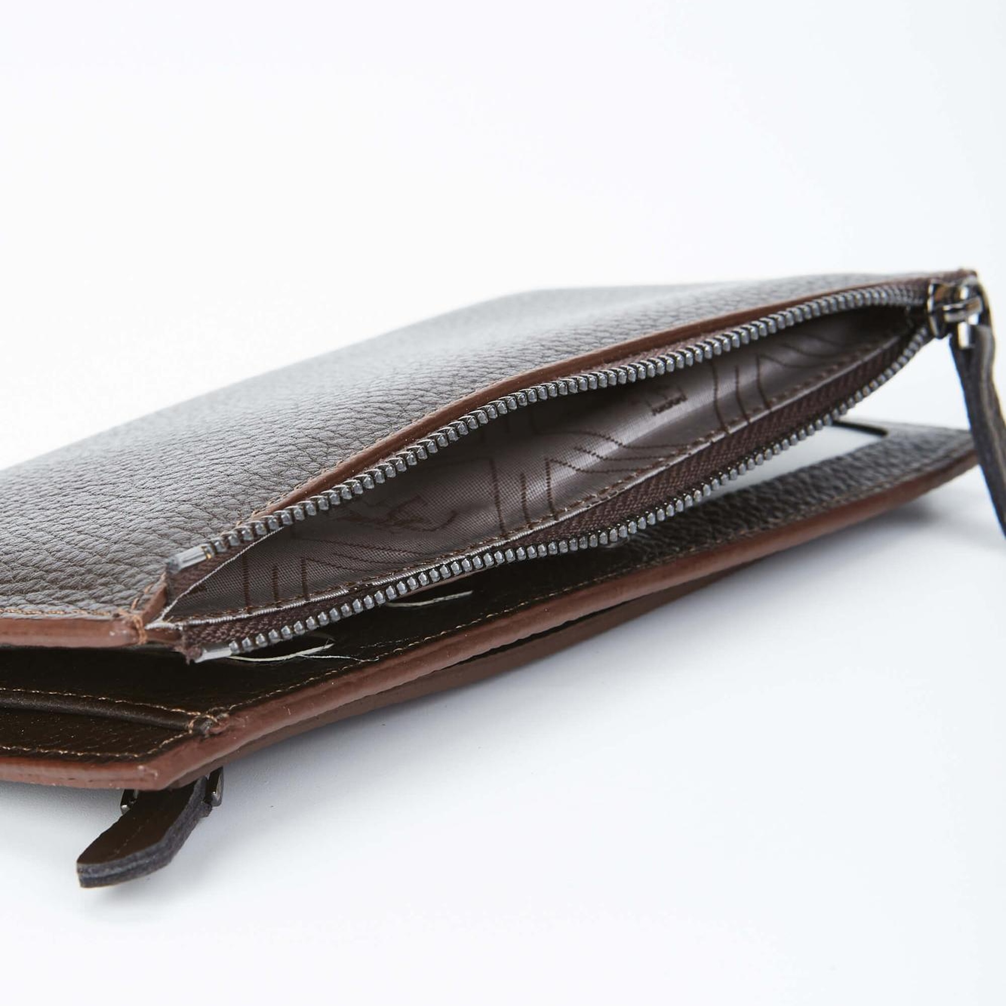 Tamer Tanca Erkek Hakiki Deri Kahverengi Floter El Çantası