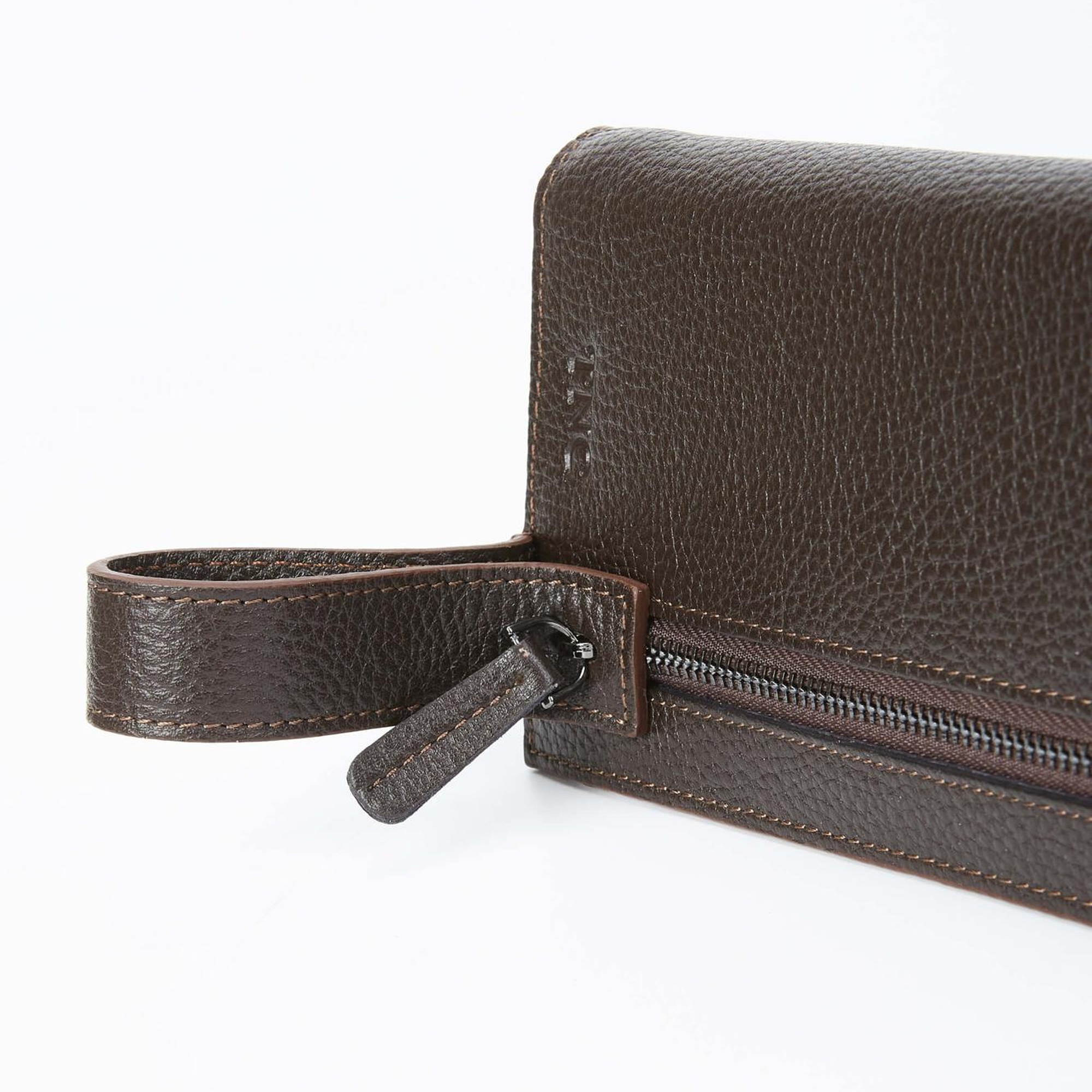 Tamer Tanca Erkek Hakiki Deri Kahverengi Floter El Çantası