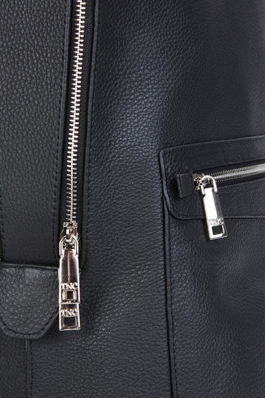  Tamer Tanca Erkek Hakiki Deri Siyah Floter Sırt Çantası