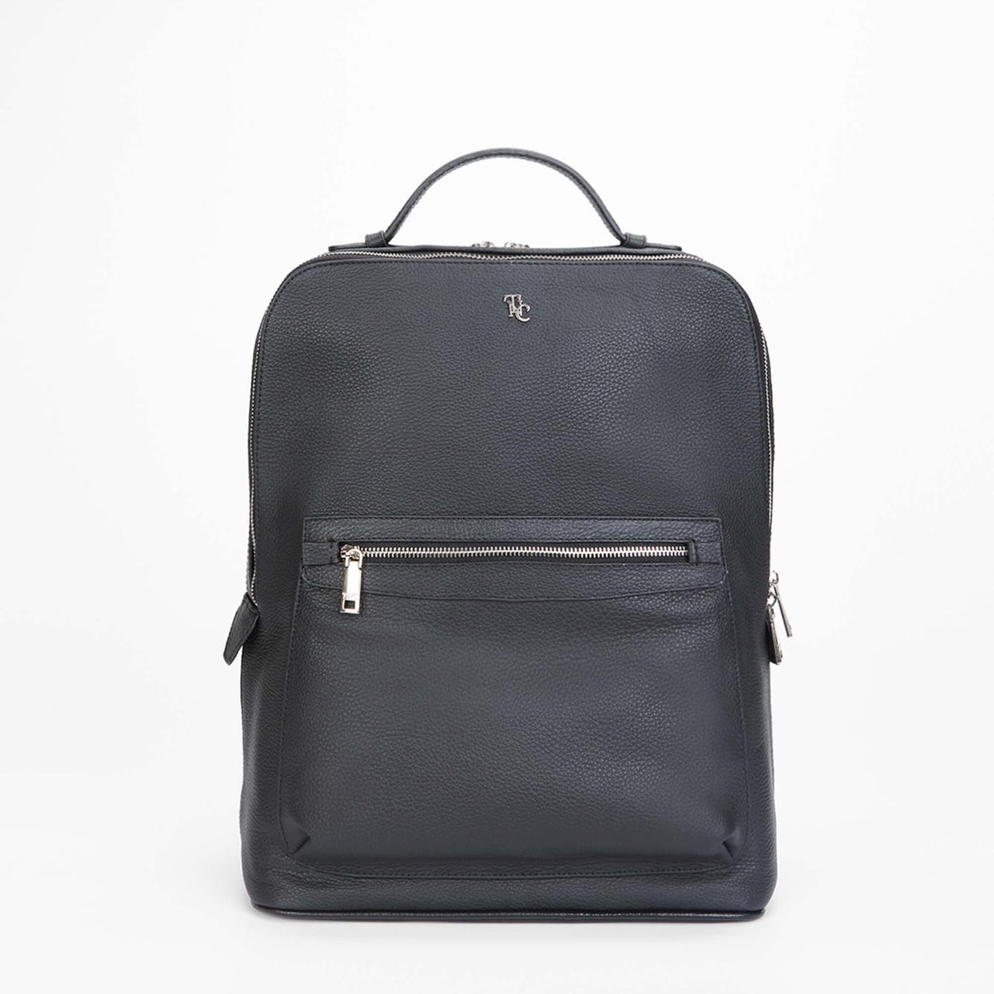 Tamer Tanca Erkek Hakiki Deri Siyah Floter Sırt Çantası