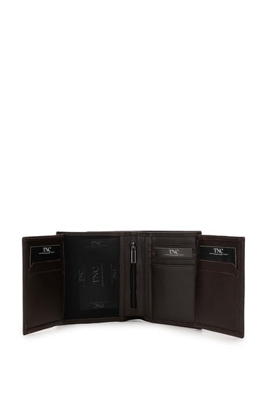  Tamer Tanca Erkek Hakiki Deri Kahverengi Cüzdan Cuzdan