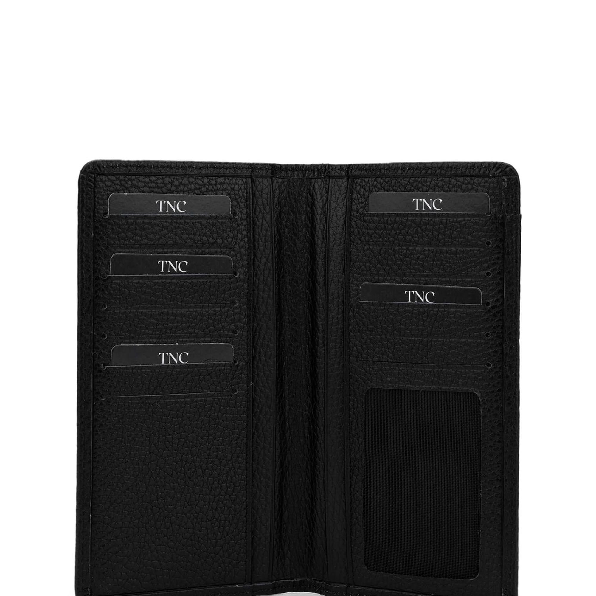 Tamer Tanca Erkek Hakiki Deri Siyah Cüzdan Cuzdan